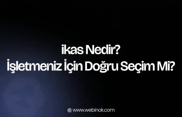 E-Ticaret Platformu ikas İşletmeniz İçin Doğru Seçim mi?